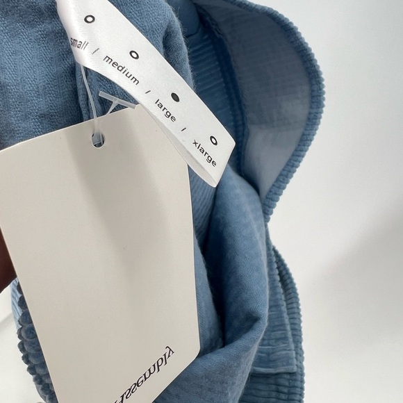 Assembly New York Baby Blue Corduroy Metal Hardware Clasp Mini Skirt - Picture 8 of 8